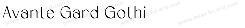 Avante Gard Gothi字体转换